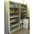  Double 5 Shelf Storage Cabinet